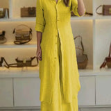 Maxi Blousejurk met Knoopsluiting