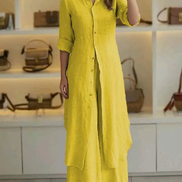 Maxi Blousejurk met Knoopsluiting