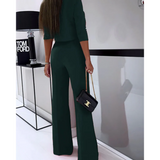 Tweedelige Set met Top en Wijde Broek