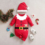 LittleSanta zacht baby kerstpakje – comfortabele, warme stof en schattig ontwerp voor feestelijke kerstmomenten.