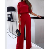 Tweedelige Set met Top en Wijde Broek