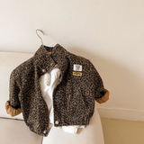 LittleSavannah luipaardprint jas voor kids – stijlvolle en warme kinderjas met trendy dierenprint, perfect voor dagelijks gebruik in herfst en winter.