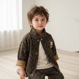 LittleSavannah luipaardprint jas voor kids – stijlvolle en warme kinderjas met trendy dierenprint, perfect voor dagelijks gebruik in herfst en winter.