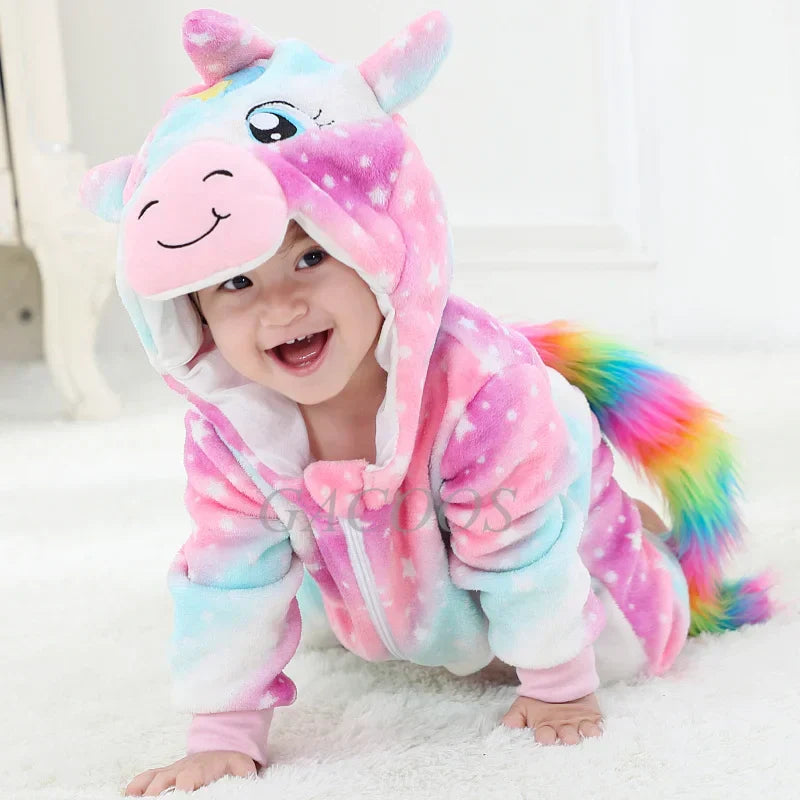 Little Paws baby onesies met schattige dierenthema’s – zachte, comfortabele stof en perfecte pasvorm voor dagelijks gebruik en knuffelmomenten.