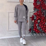 Tweedelige Lounge Set met Oversized Sweatshirt en Legging