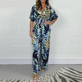 Tropische Print Jumpsuit voor Dames