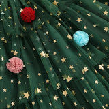 LittleStar magische kerstjurk voor meisjes – feestelijke jurk van zachte, comfortabele stof met glinsterende details, perfect voor kerst en speciale gelegenheden.