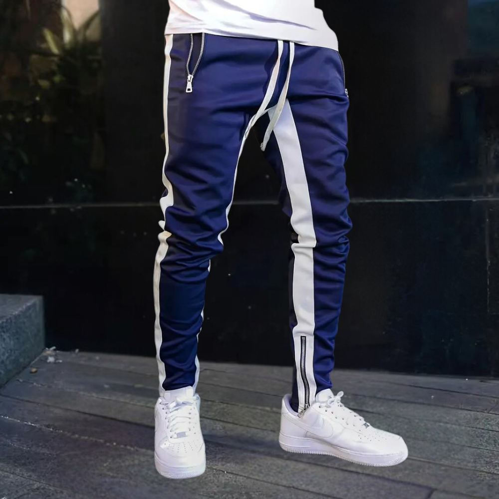 CARLOS trendy heren jogger – moderne tapered fit met elastische taille, zachte stof en urban streetstyle look