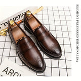 Heren Klassieke Instappers met Lederen Look en Comfort Zool