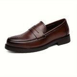 Heren Klassieke Instappers met Lederen Look en Comfort Zool