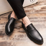 Heren Klassieke Instappers met Lederen Look en Comfort Zool