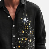 Heren Overhemd Met Sterrenprint En Slim Fit