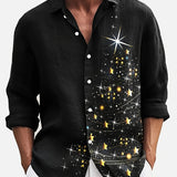 Heren Overhemd Met Sterrenprint En Slim Fit