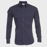Heren Overhemd Slim Fit met Lange Mouwen en Klassieke Kraag