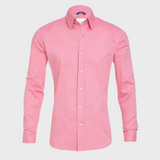 Heren Overhemd Slim Fit met Lange Mouwen en Klassieke Kraag