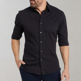 Heren Overhemd Slim Fit met Lange Mouwen en Klassieke Kraag