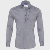 Heren Overhemd Slim Fit met Lange Mouwen en Klassieke Kraag