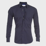 Heren Overhemd Slim Fit met Lange Mouwen en Klassieke Kraag