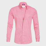 Heren Overhemd Slim Fit met Lange Mouwen en Klassieke Kraag