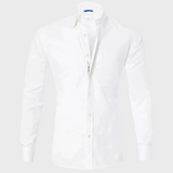 Heren Overhemd Slim Fit met Lange Mouwen en Klassieke Kraag