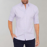Heren Overhemd Slim Fit met Lange Mouwen en Klassieke Kraag
