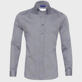 Heren Overhemd Slim Fit met Lange Mouwen en Klassieke Kraag