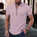 Heren T Shirt Met Knopen En Slim Fit Pasvorm