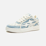 Trendy Sneakers met Patchwork Design en Dikke Zool