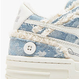 Trendy Sneakers met Patchwork Design en Dikke Zool