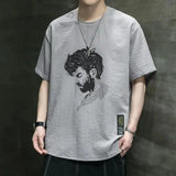 Casual T Shirt met Print en Losse Pasvorm