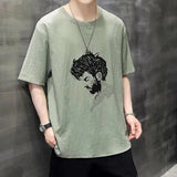 Casual T Shirt met Print en Losse Pasvorm