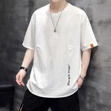 Heren T Shirt Met Artistieke Print En Oversized Fit