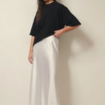 Chaveli - Hoge taille satijnen rok voor dames – Luxueuze, vloeiende pasvorm met een elegante uitstraling.