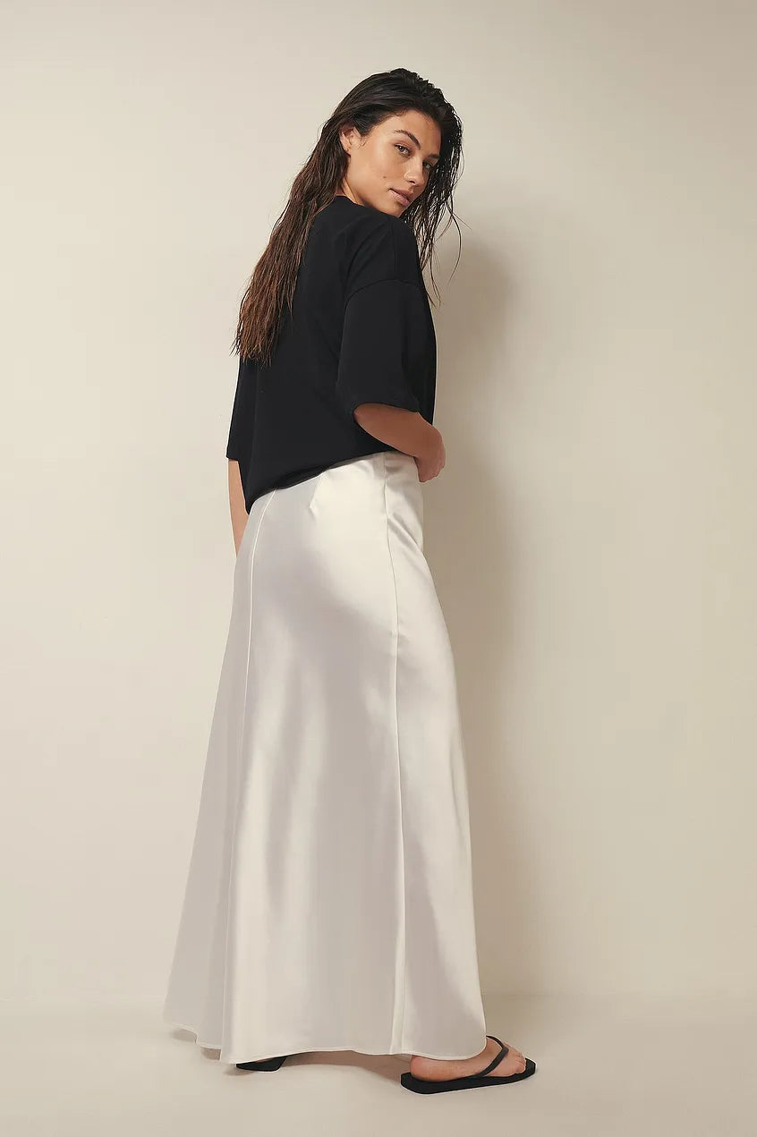 Chaveli - Hoge taille satijnen rok voor dames – Luxueuze, vloeiende pasvorm met een elegante uitstraling.