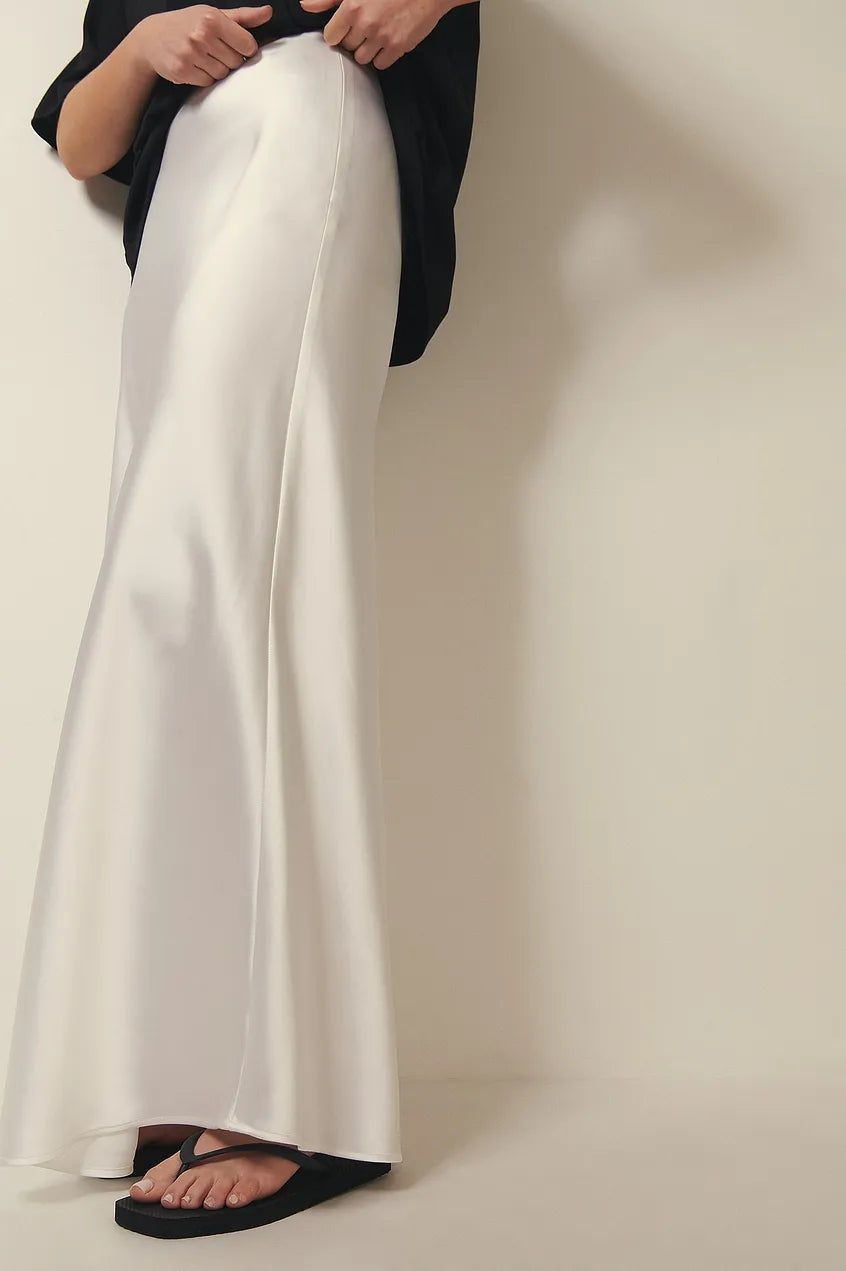 Chaveli - Hoge taille satijnen rok voor dames – Luxueuze, vloeiende pasvorm met een elegante uitstraling.