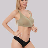 Beugelloze dames BH in diverse kleuren – zachte stof, comfortabele pasvorm en optimale ondersteuning voor dagelijks gebruik.