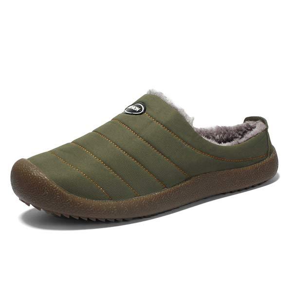 WarmStep herenpantoffels – gevoerde, zachte stof en comfortabele pasvorm voor warme voeten en ultiem draagcomfort.