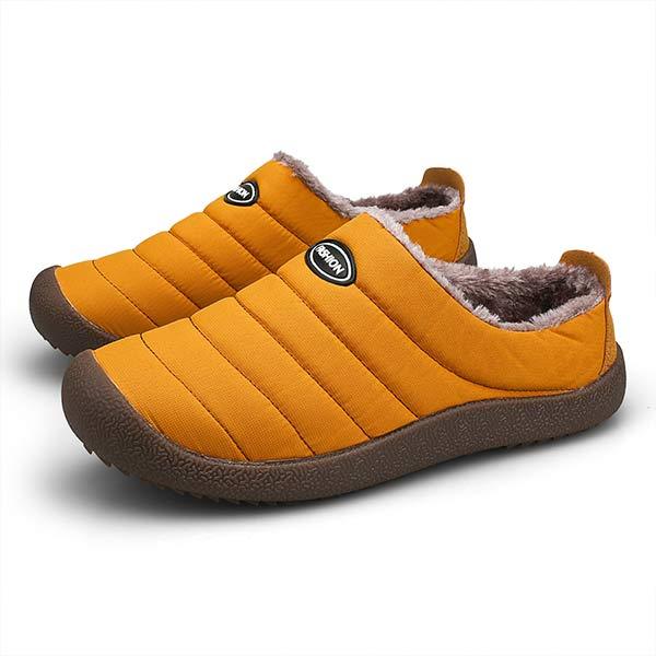 WarmStep herenpantoffels – gevoerde, zachte stof en comfortabele pasvorm voor warme voeten en ultiem draagcomfort.