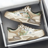 Trendy Sneakers met Grafisch Design en Dikke Zool