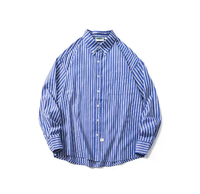 Oversized Gestreepte Blouse met Lange Mouwen