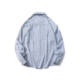 Oversized Gestreepte Blouse met Lange Mouwen