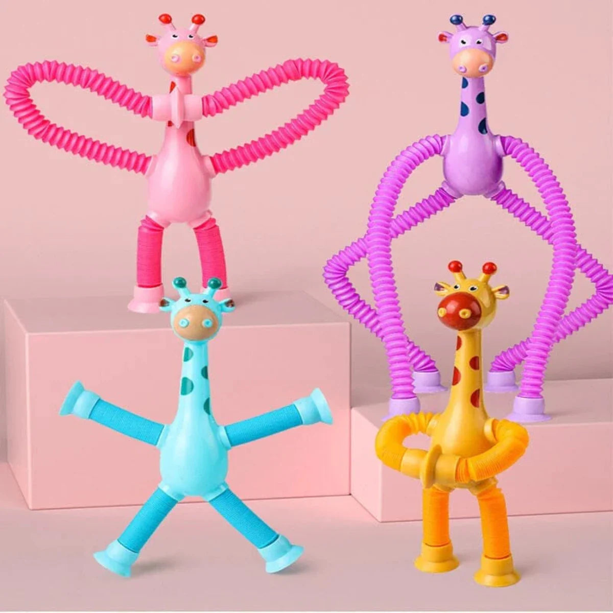 StretchyGiraffe educatief en magisch rekspeelgoed – kleurrijk en flexibel speelgoed dat de fijne motoriek, creativiteit en concentratie van kinderen stimuleert.