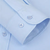 Heren Overhemd Slim Fit met Lange Mouwen en Klassieke Kraag