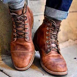 Leren Veterboots voor Heren