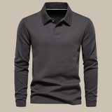 Heren Polo Met Lange Mouwen En Slim Fit Pasvorm