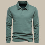 Heren Polo Met Lange Mouwen En Comfort Fit