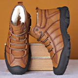 Gevoerde Winter Boots met Antislip Zool en Veters