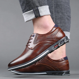 Heren Nette Veterschoenen met Klassiek Design en Comfort Zool