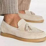 Suède Loafers met Kwastjes en Comfort Zool