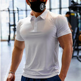 Sportieve Polo met Slim Fit en Korte Mouwen